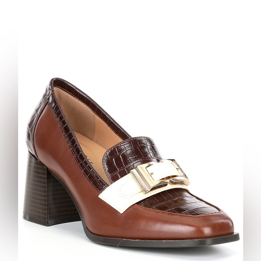 Alex Marie Elegant Brown and Cream Women's Loafers NEW size 6.5 - Picture 2 of 16